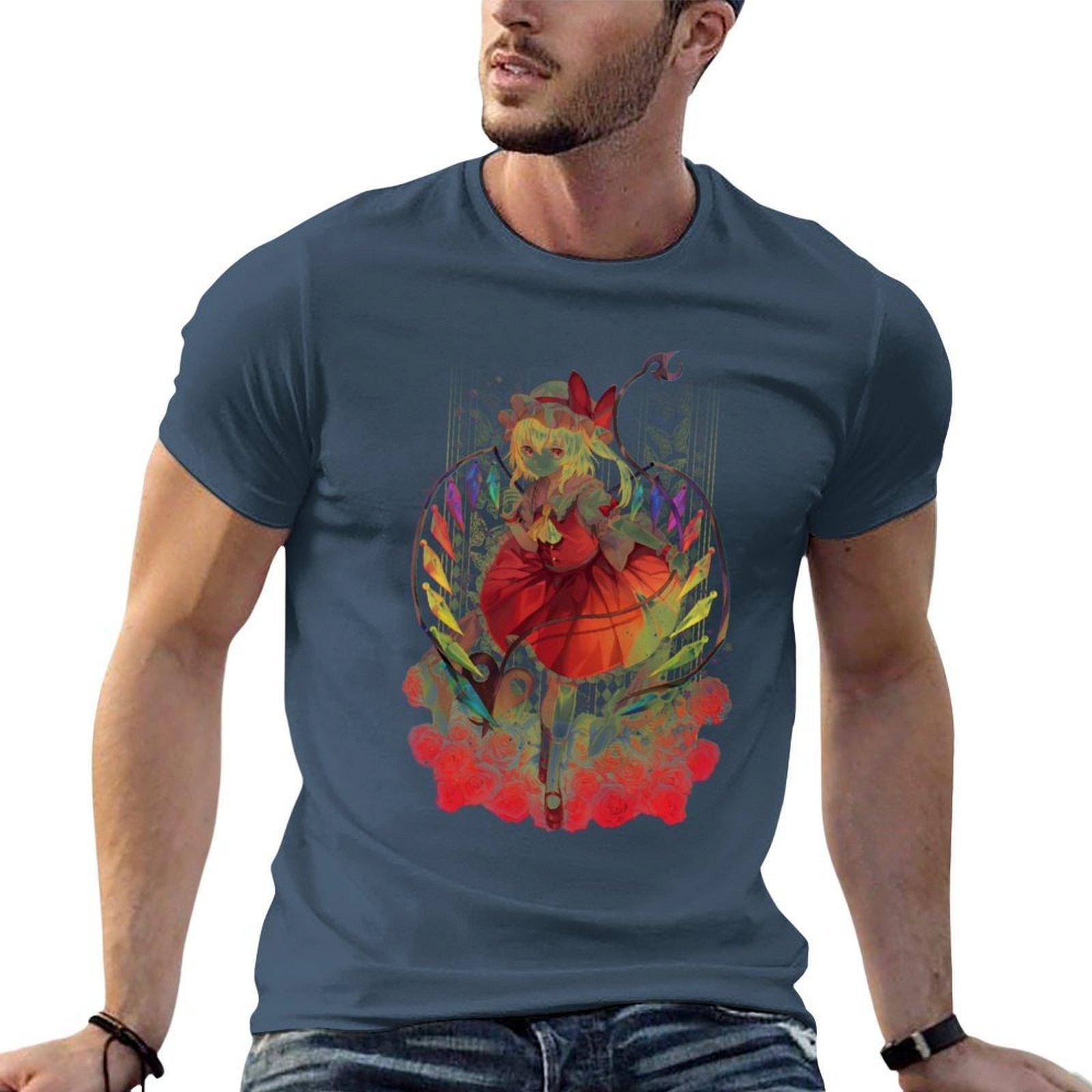 Touhou Project Flandre Scarlet Tshirt Unisex T Shirt Summer Anime T Shirts For Unisex Unisex T Shirt Luxury Tshirt S