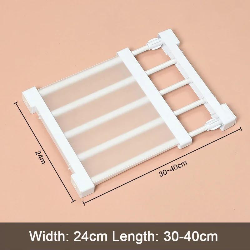 NEW Adjustable Closet Organizer Kitchen Storage Shelves Space Saving Wardrobe Wall Mounted Rack Home Appliance Cabinet Holder1pc