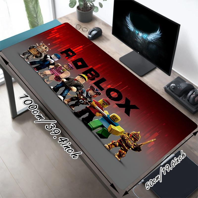 1Pc Roblox Adventure Quests Gaming Mouse Pad Keyboard Desk Mat Non-slip Rubber Lock Edge Waterproof Computer Mousepad for Office Home Decor Es12