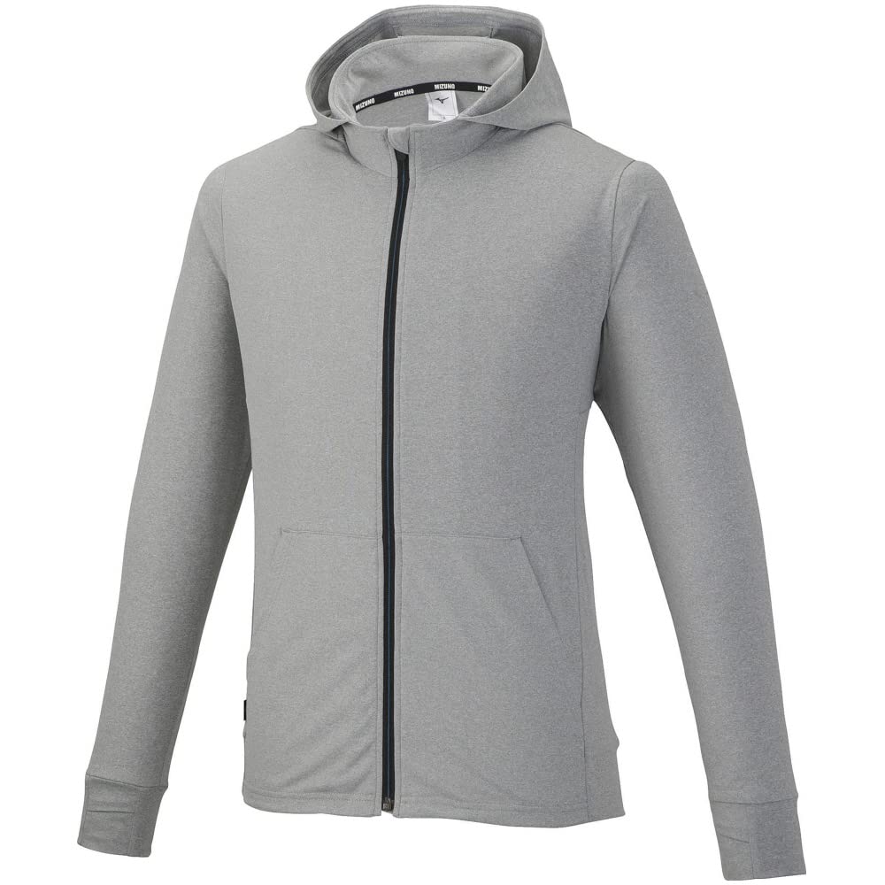 

Mizuno Training Long Gray Size 32MA2027 Hoodie, Sleeve, Moisture-Wicking, Quick-Drying, UPF15, Heather, XS,