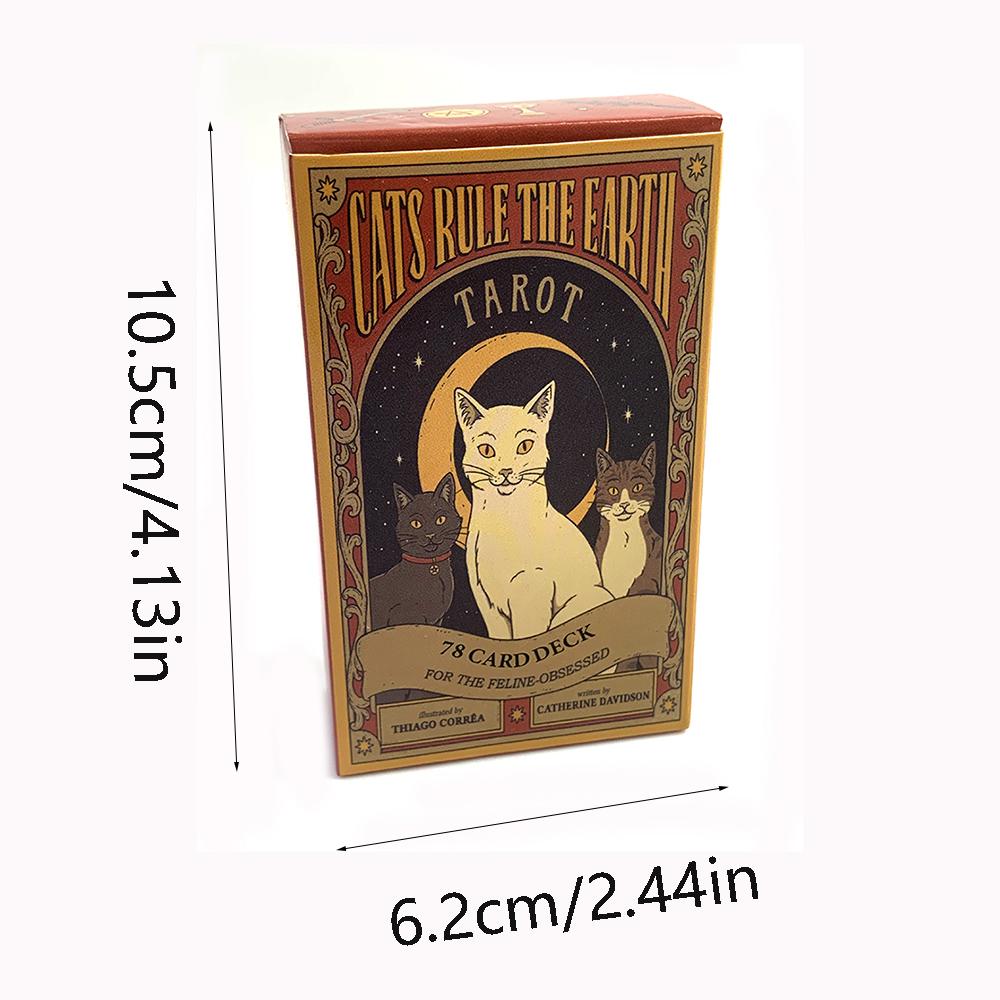 Cats Rule The Earth Tarot Cards A 78 Card Deck Unique Cards For Cat Lovers and Tarot Enthusiasts Cute Cards Game