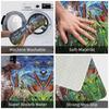 Retro Starry Night German Shorthair Pointer Doormat Anti-Slip Kitchen Bathroom Mat Garden Garage Door Floor Entrance Carpet Rug