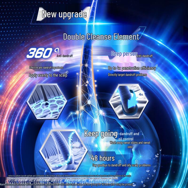 Clear Men's Anti-Dandruff Shampoo - Fresh Oil Control 400g