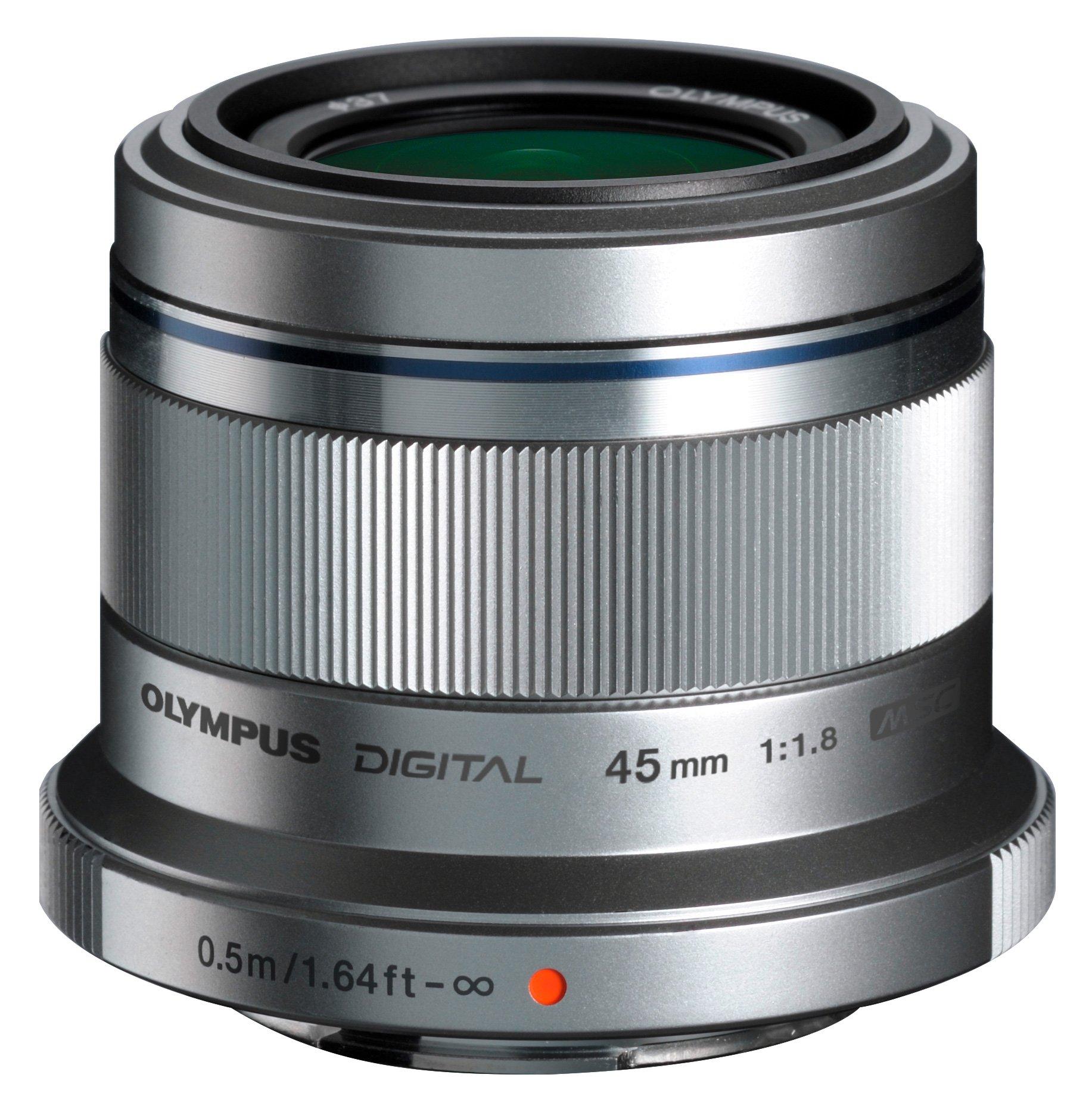 

Объектив OLYMPUS Single Focus DIGITAL 45 мм серебристый M.ZUIKO F1.8