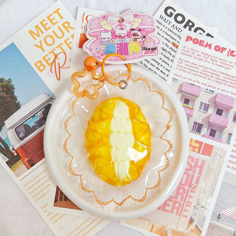 Handmade Silicone Strawberry Cream Tart Squeeze Toy