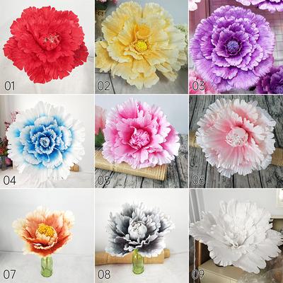 1 Pcs Artificial Large Peony Flower Wall Panels 30/40/50cm Silk Flower Head Wedding Backdrop Party Birthday Wall Hanging Decor