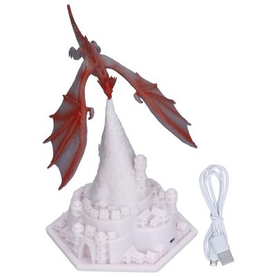 LED Lampa Sopka Drak USB Nabíjení 3D Tištěný Ohnivý Drak Noční Světlo pro Dětské Pokojíčky Ložnice