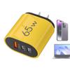 3-Port QC3.0 Fast Wall Charger Safe USB A Adapter Plug with SmartIC for Home Office Travel, Hotel Dorm Bedroom Apartment Use