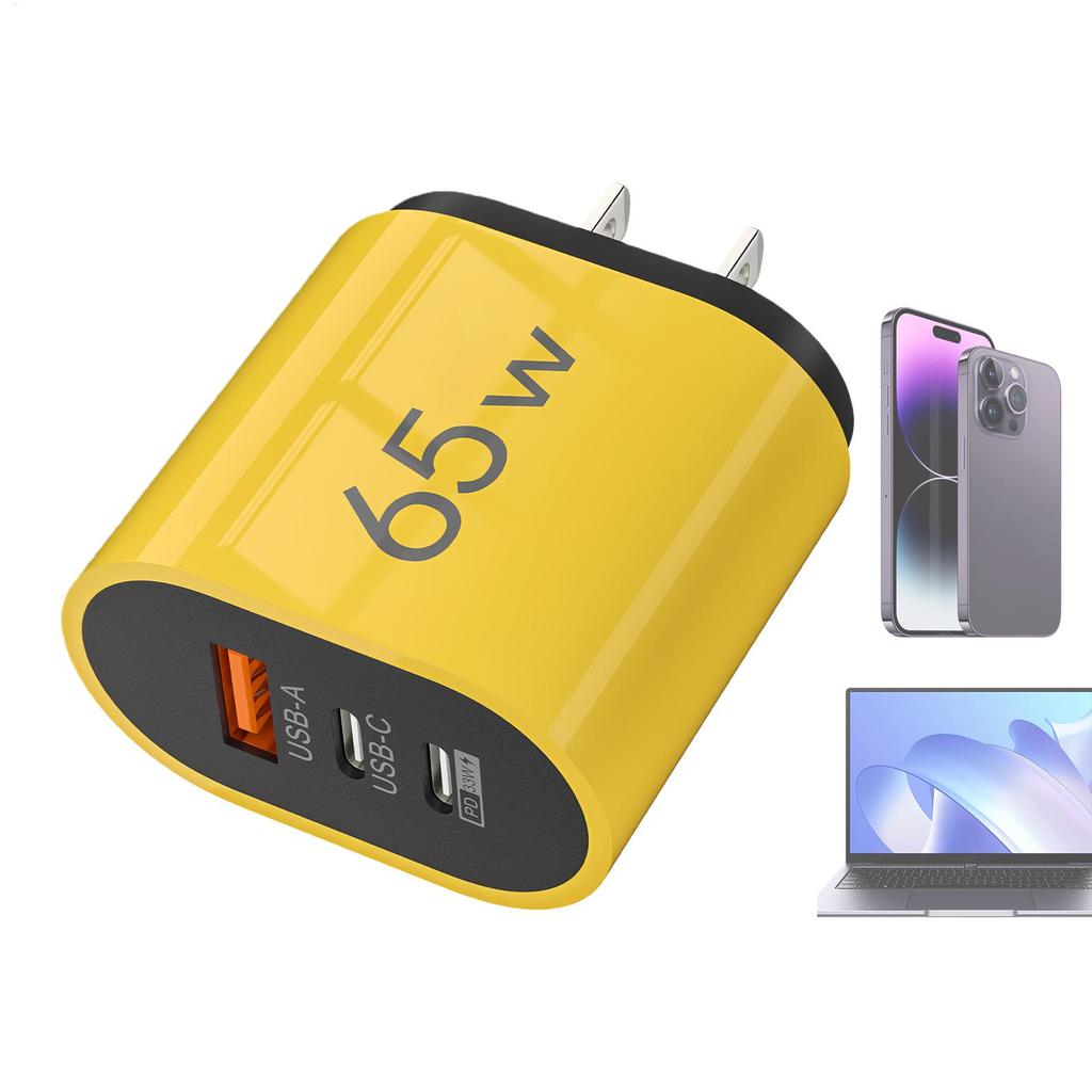 3-Port QC3.0 Fast Wall Charger Safe USB A Adapter Plug with SmartIC for Home Office Travel, Hotel Dorm Bedroom Apartment Use