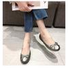 Bequeme Wide Fit Ballerinas für breite Füße Damen Große Größe Schlupf-Loafer Flexible Weiche Sohle Tägliche Einzel-Schuhe