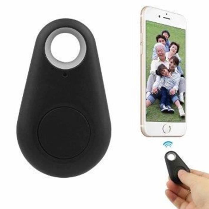 Porte clé anti perte localisation Gps compatible android et iPhone couleur noir.