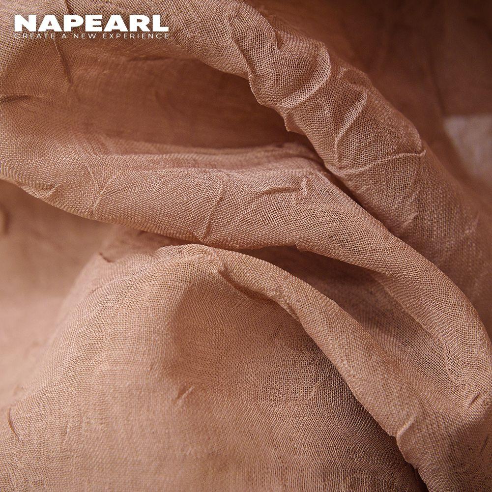 1PC NAPEARL Modern Elegant Sheer Curtain Pleated Fabric Upgrade Window Tulle Curtain for Living Room Bedroom Home Decor