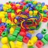 20~200PCS Beaded DIY Handmade Puzzle Wearing Beads Building Blocks Children Early Education Geometry Shape Bracelet Toy TMZ