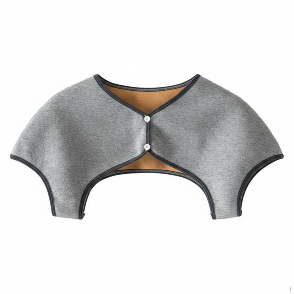 Neck Warmer, Soft Thermal Shoulder Cape, Winter Warmth Comfort M Light Gray