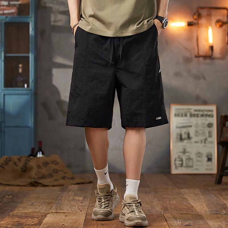 Men's Ice Silk Straight Fit Cargo Shorts