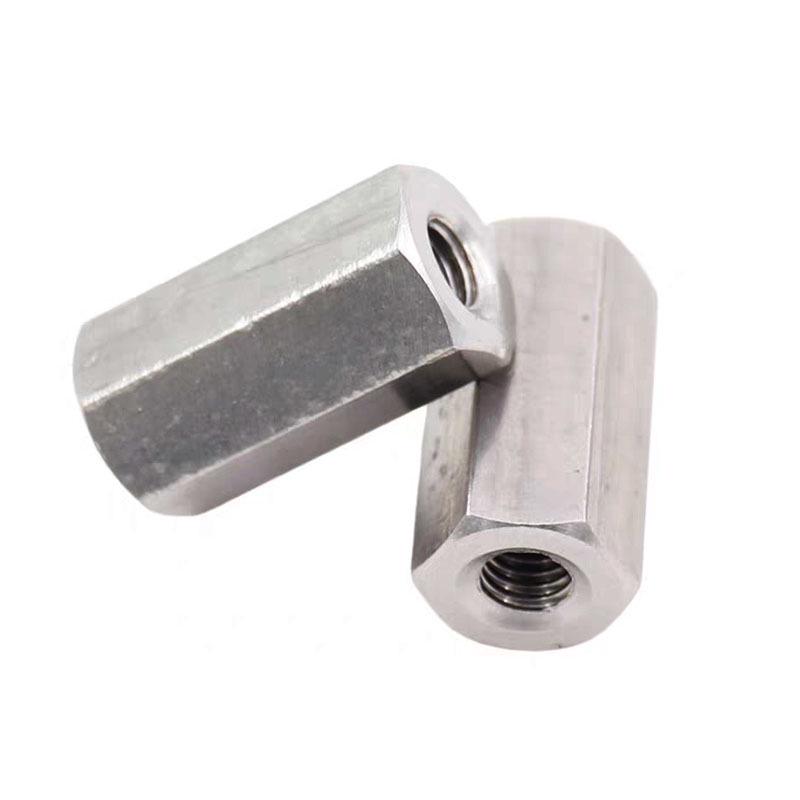 304 Stainless Steel Corrosion-Resistant Extended Hex Nut DIN6334: Rustproof Long Nut M5/M6/M8
