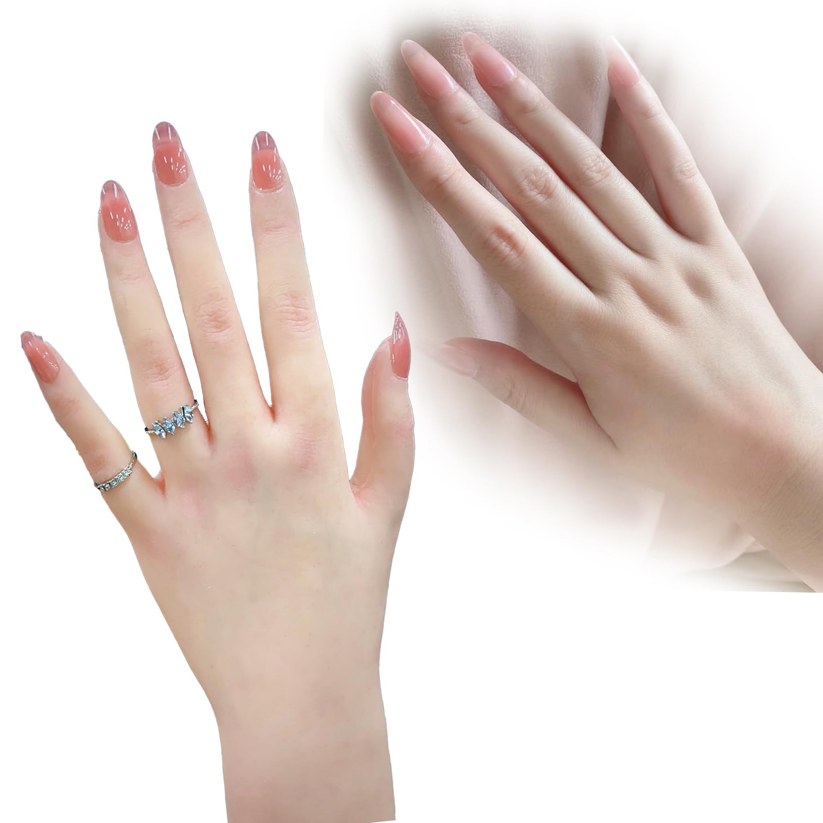 KUMIHO Hand Model, Silicone Hand, Female Hand Upgrade, Drawing Hand, Hand Fetish Mannequin, Nails, Painting Model, Hand Torso, with Nails and Skeleton