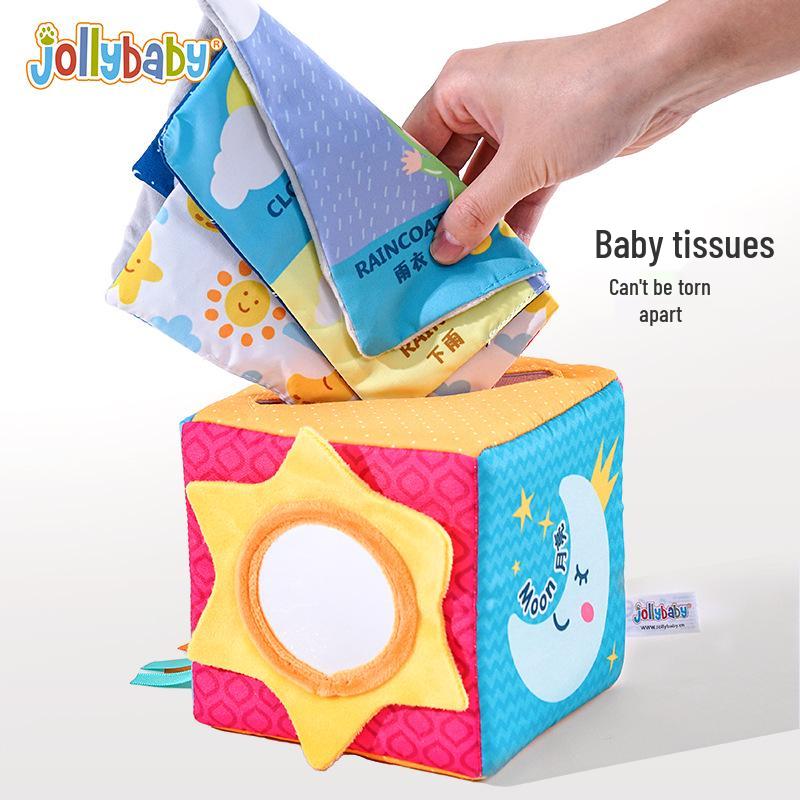 Jollybaby Tear-Resistant Tissue Cube Puzzle Toy
