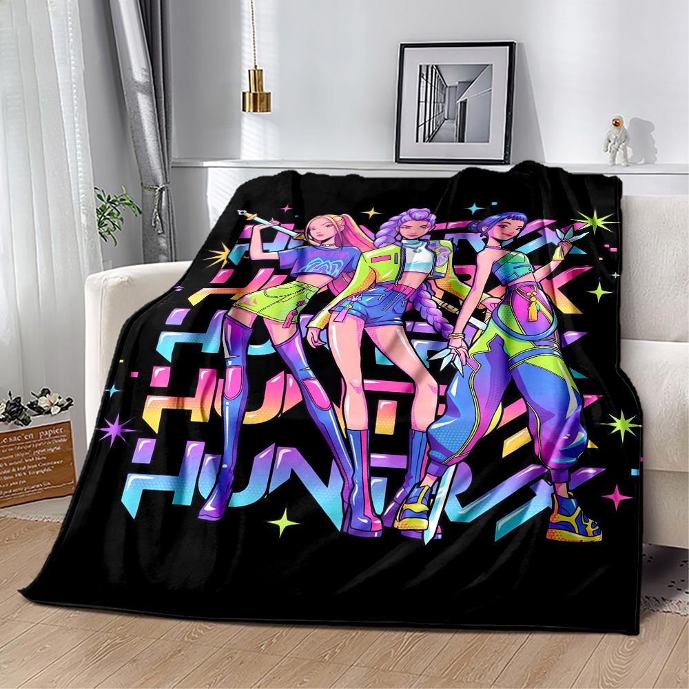 Huntrx Cyberpunk Fashion Blanket Comfortable Perfect for Chair Sofa Seaside All-Season Use Digital Print Best Holiday Gift for Friends Family