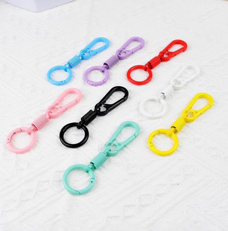 5Pcs Lobsters Clasp Hook Key Rings Buckle Light Weight Zincs Alloys Carabiner Keychains for Hiking Travel Daily Carry