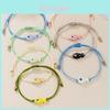 Ceramic Animal Fish Handwoven Bracelets For Women And Men With Adjustable Multicolor Dots