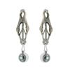 Chaquj Erotic Nipple and Labia Clamps with Gravity Ball Pendant