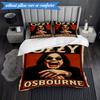 3PCS Ozzy Metal Legend Bedding Set,Including 1pc Duvet Cover And 2pcs Pillowcases Perfect for Bedroom, Dormitory, Fan Christmas Gift