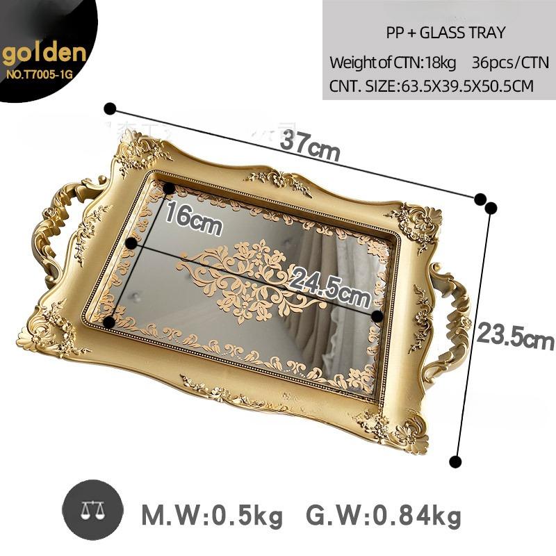 

Nordic Retro French Gold Hanging Mirror Home Decoration Wall Hanging Wall Decoration Makeup Mirror Jewelry Storage Display Tray