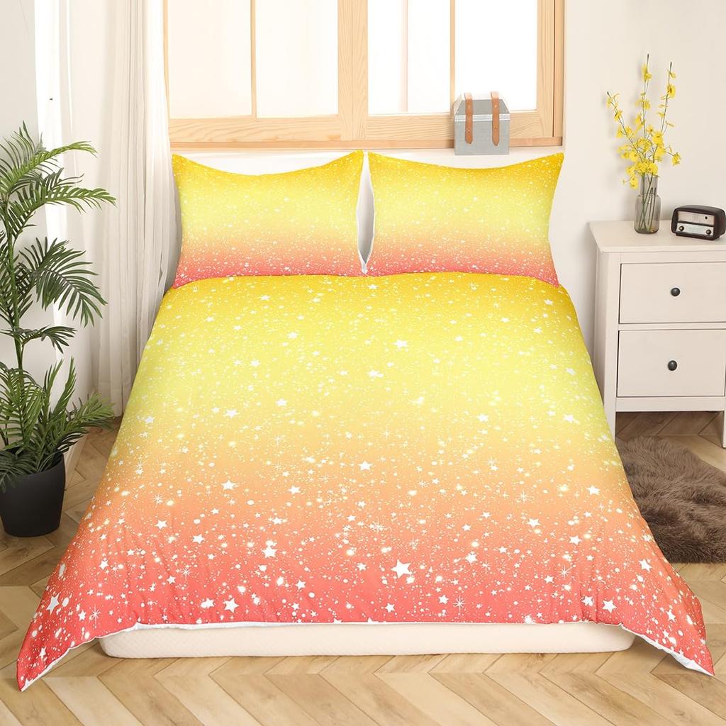 Blue Ombre Duvet Cover Queen Size Ocean Sea Blue White Gradient Solid Color Soft Bedding Set Modern Abstract Art Comforter Cover