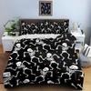 Dancing Skeletons Pattern Bedding Duvet Cover Sets Duvet Covers Pillowcases Gifts (1 * Duvet Cover 2 * Pillowcases, Without Duvet Insert)