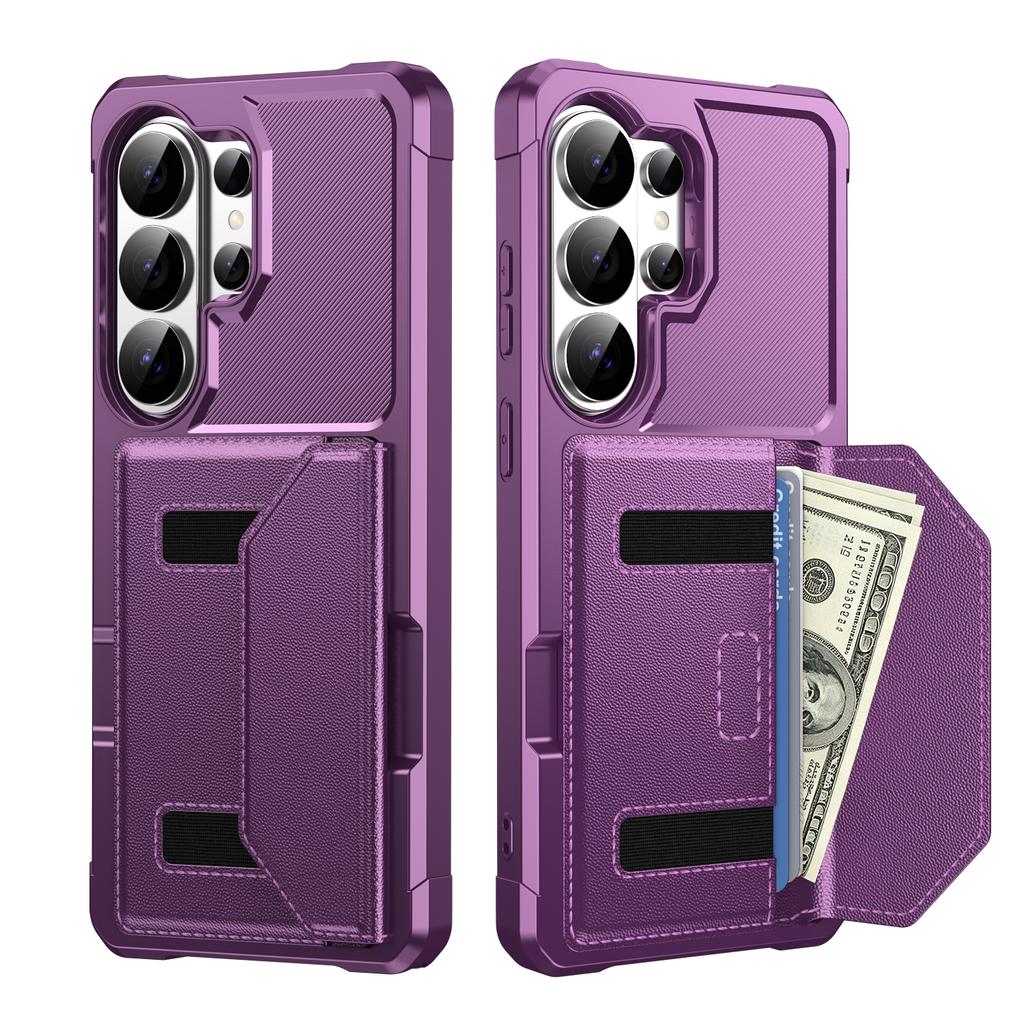 Card Slot Wallet Leather Shockproof Case for Samsung S26 Ultra S25 Edge S24 Plus S23 FE A57 A37 A17 A56 A36 A26 A16 A55 Cover