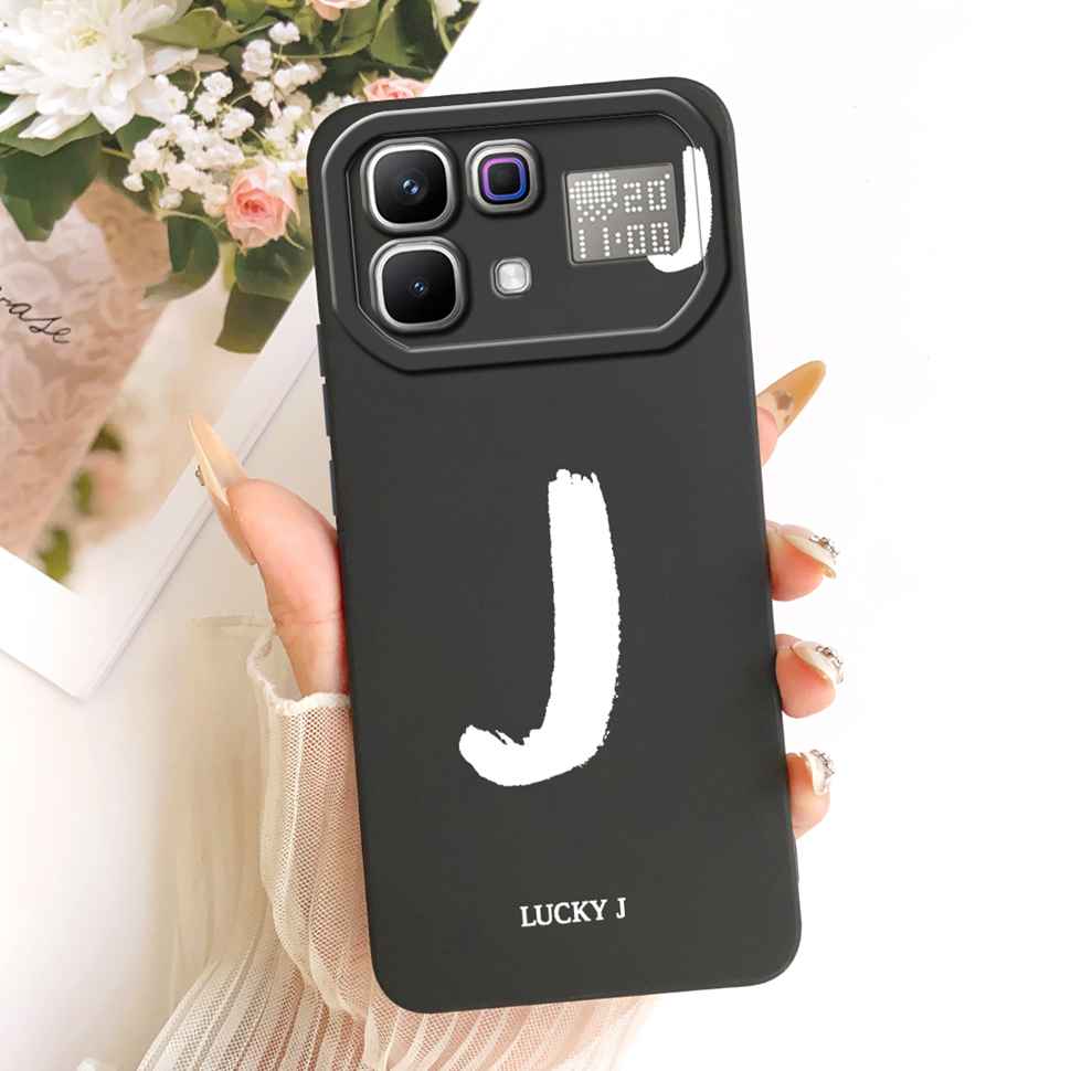 For Infinix Note 60 Pro 5G X6878 Case Simple Printed Lucky Letters Silicone Back Cover For Infinix Note60 5G X6879 6.78" Bumper
