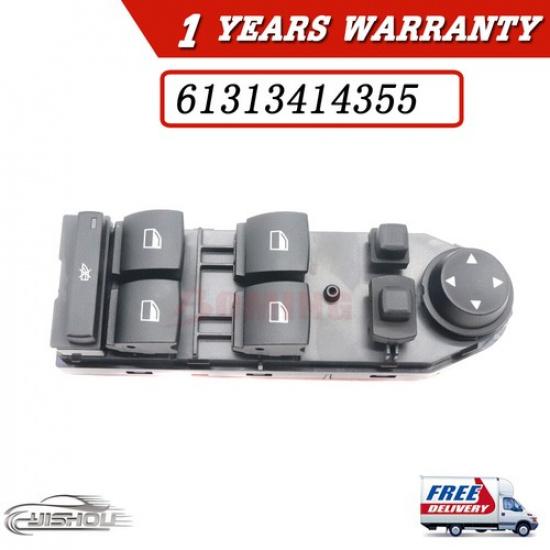 Front Left Driver Master Power Window Switch for 2004-2010 BMW X3 61313414355