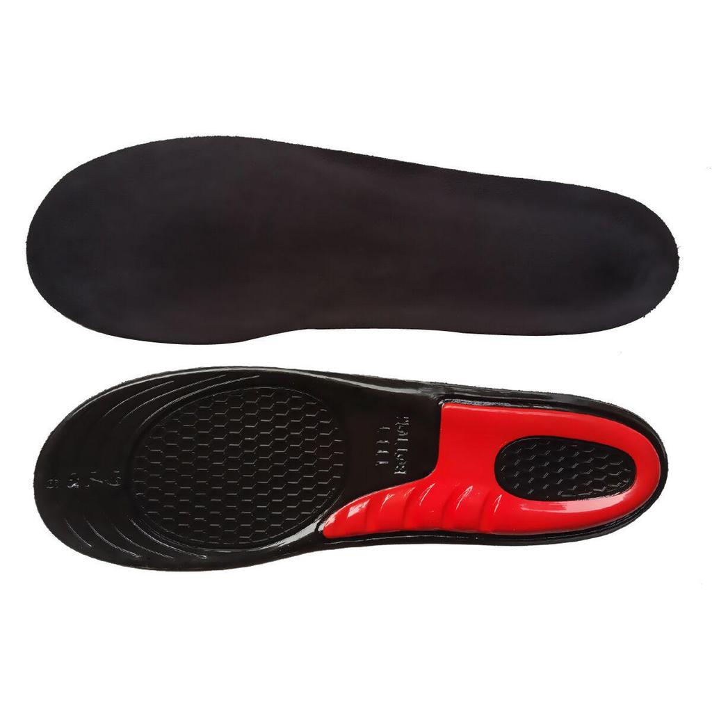 Enhanced Silicone Shock-Absorbing Sports Insoles for Men & Women