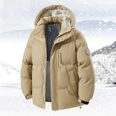 New Hooded Puffer Jacket Men Women Winter Cotton Padded Jackets Windproof Coat Thick Warm Parkas Men Outwear