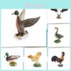 Farm Animal Chicken Duck Goose Pvc Models For Children Educational Play And Home Decoration