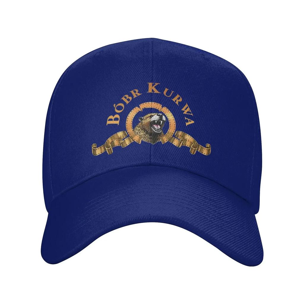 Men Women Bobr Kurwa Polish Meme Hats Retro Baseball Caps Adjustable Casual Headwear
