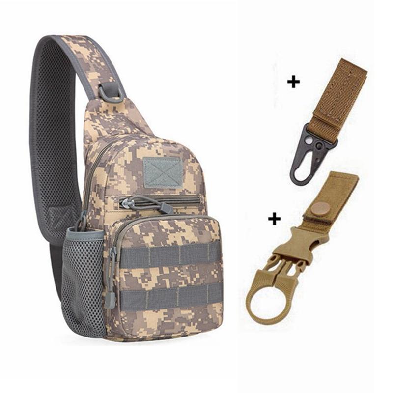 Outdoor Shoulder Bag Men Hiking Backpack Nylon Outdoor Camping Fishing Molle Cycling Trekking Chest Sling Bag