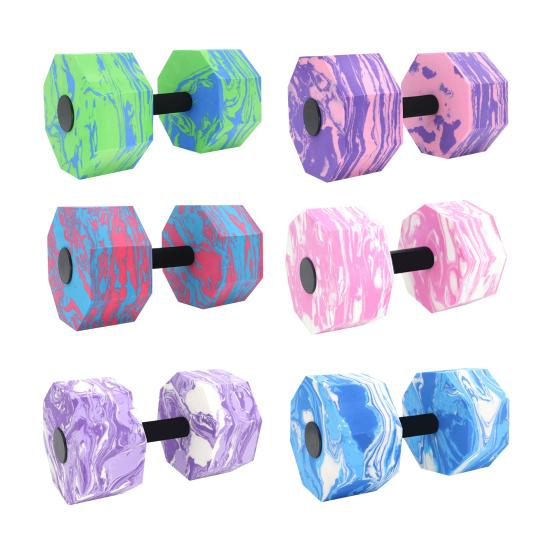 Water Sports Dumbbells Lightweight High-Density EVA Foam Barbells Easy to Grasp Men Women Fitness Dumbbells