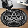 1PC Witchcraft Symbol Office Round Area Rug, Mat Suitable For Office, Under Office Chairs Bedroom Living Room Home Decor, Room Deco
