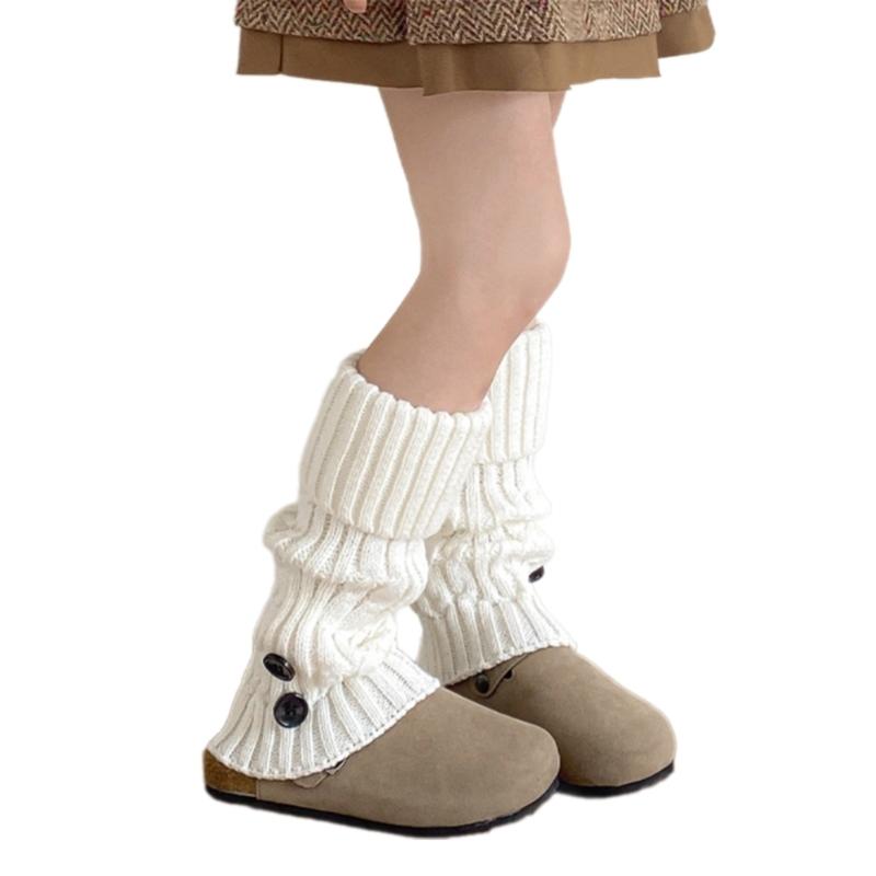 Autumn Winter Socks for Teen Girl 3-13 Year Breathable Socks Children Retro Socks Crochet Stockings Leg Warmer Stockings