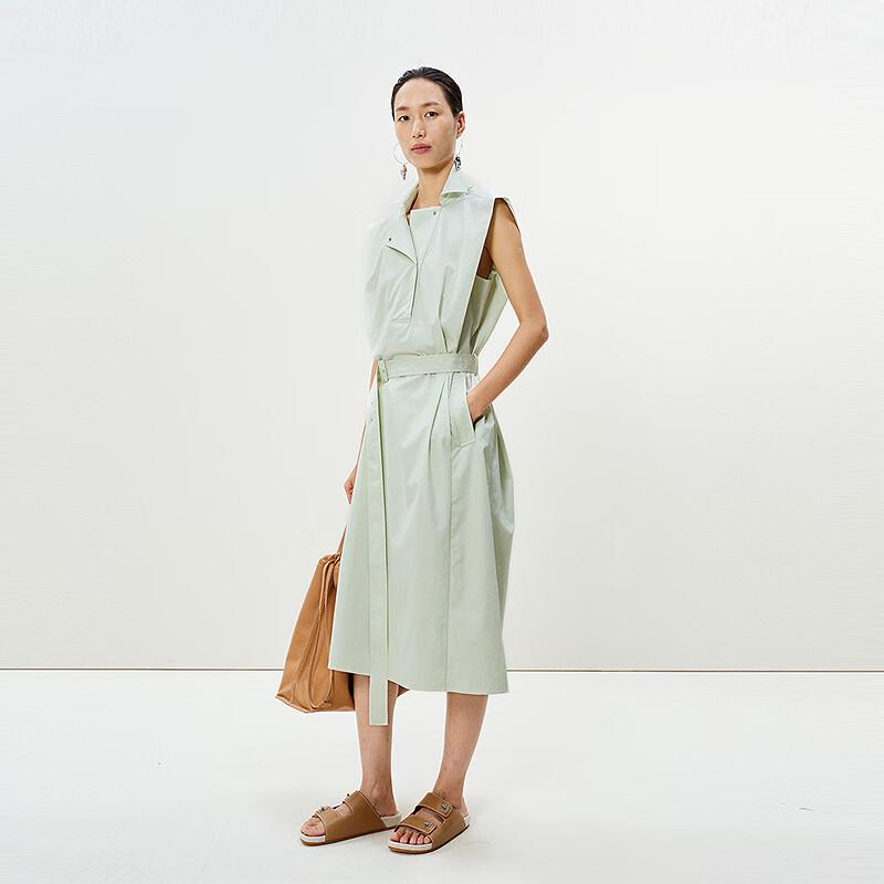 Less 2025 Summer Shirt Collar X-Line Dress