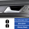 4PCS Real Carbon Fiber For Volkswagen Golf 7 2014-2019 Car Inner Door Bowl Panel Decoration Stickers Car Interior Accessories