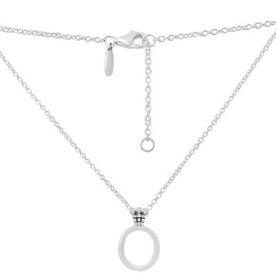 Silver Necklace with Cubic Zirconia, Weight 6.13 G (2160151)