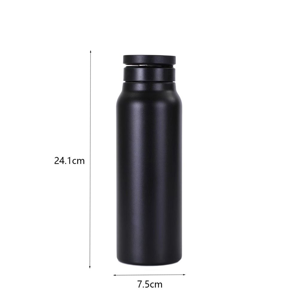 With Magnetic Phone Holder Insulated Water Bottle Stainless Steel Thermos Cup  Cycling