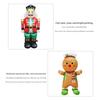 Standing Christmas Foil Balloons Gingerbread Man Navidad Large Standing Balloon Christmas Elf New Year Christmas Decoration