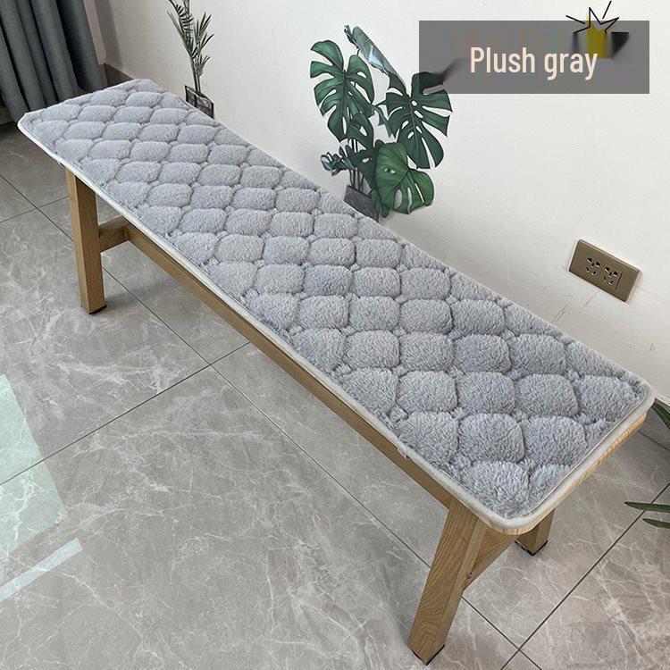 Rectangular Solid Wood Bench Seat Cushion - Long Strip Pad for Stool or Sofa