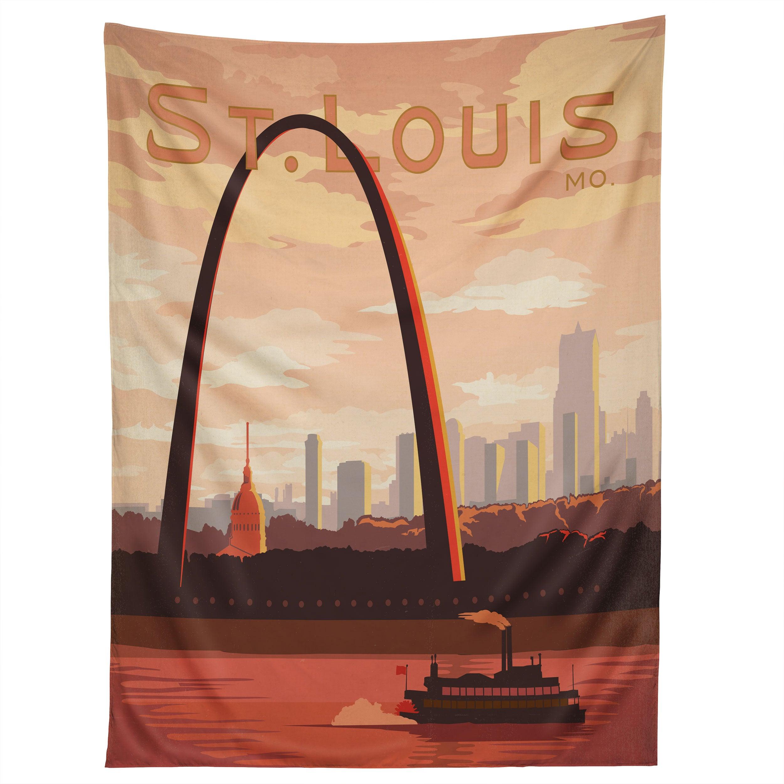 ST LOUIS tapestry 75x100 чёрный