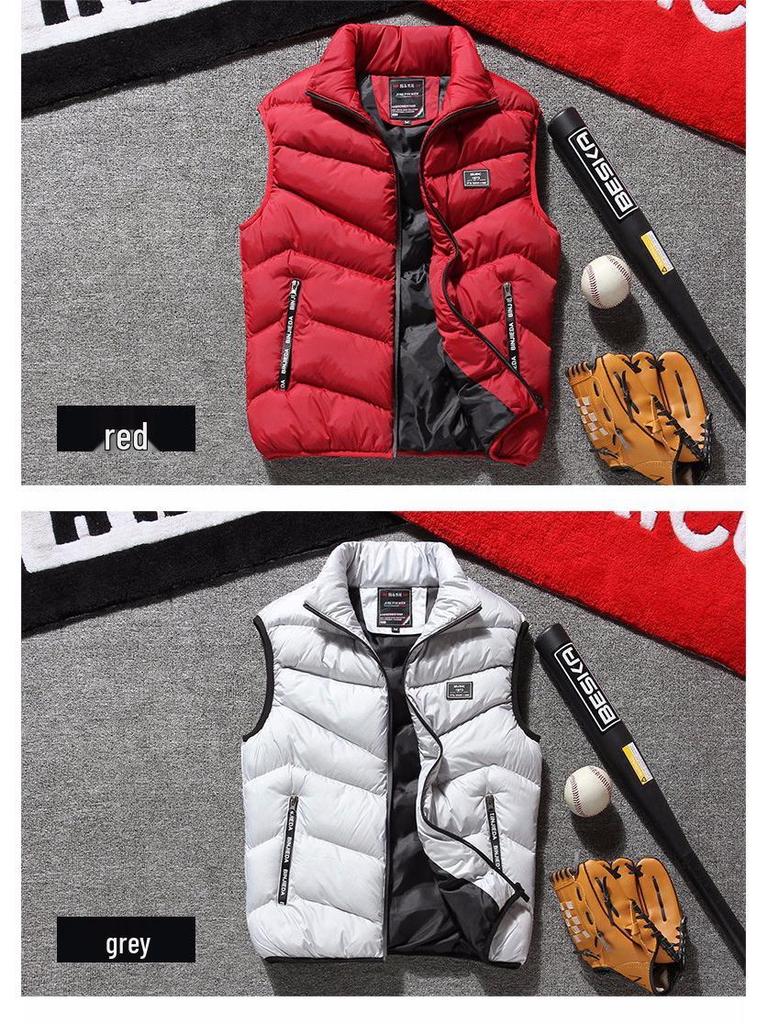 Herren Koreanischer Stil Dicke Daunenweste - Herbst/Winter 2020 Trend, Warme Ärmellose Jacke