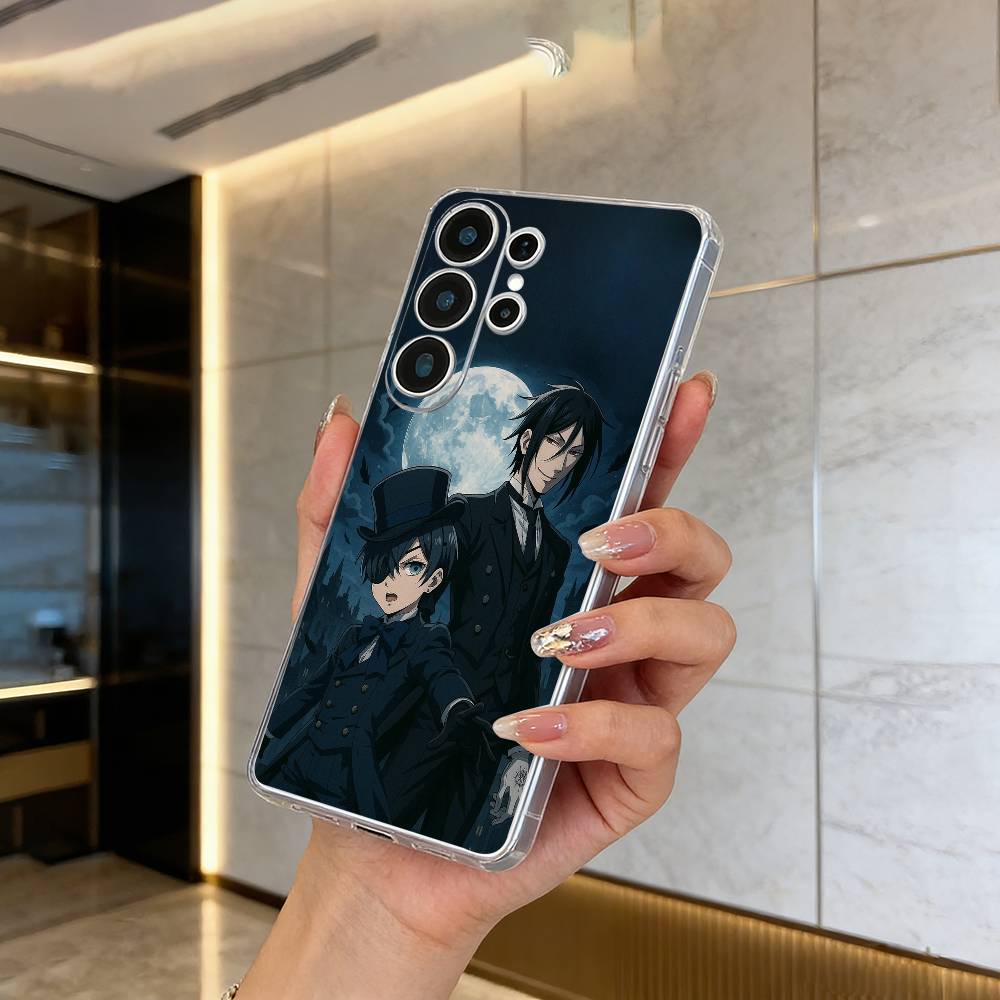 

Classic anime-B--Black- Butler Phone Case For Samsung S25,S24,S21,S22,S23,S30,Ultra,S20,Plus,Fe,Lite Transparent Cover Samsung S21